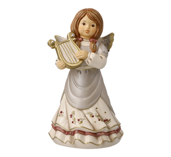 Winter Berry engel Heavenly Harp Play med Swarovski®-krystall 15 cm fra Goebel