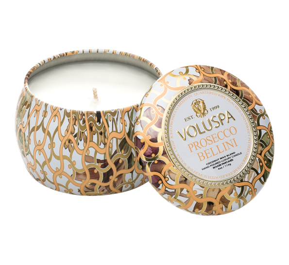Duftlys 25t prosecco bellini 113g fra Voluspa