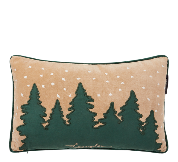 Pute forest beige grønn hvit 30x50cm cm Lexington