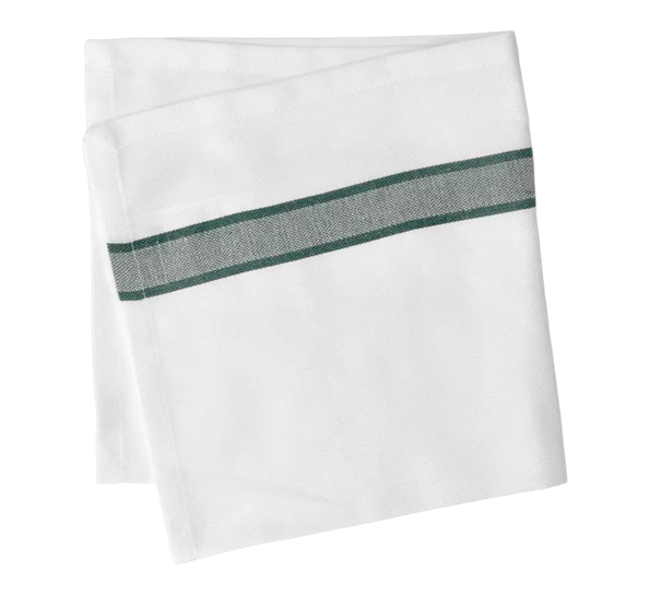 Serviett 45x45 cm grønn hvit fra Pillivuyt