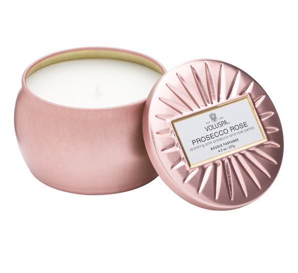 Duftlys prosecco rose 25 timer fra Voluspa