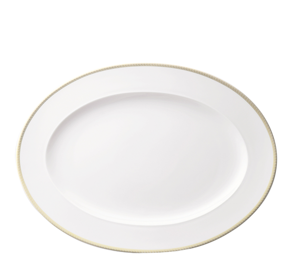 Meandre d`Or fat ovalt 40 cm fra Versace