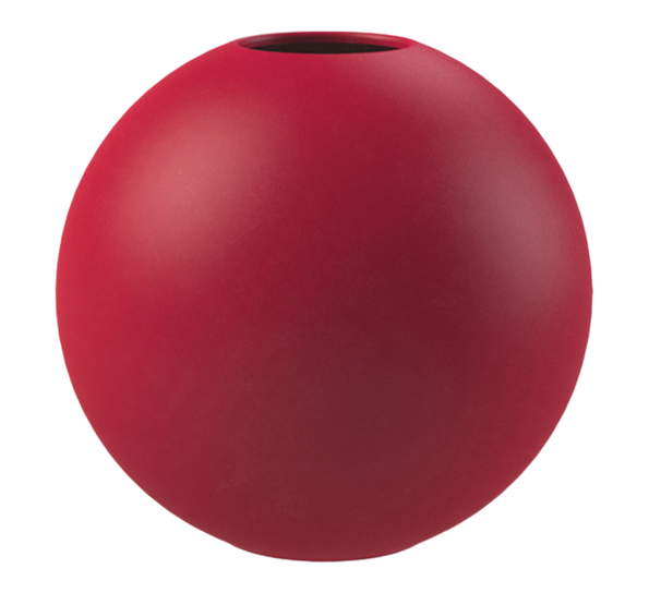 Ball vase 10 cm dusty red fra Cooee Design