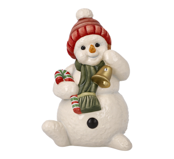 Snømann Gentle Sound of Bells med Swarovski®-krystall 11,5 cm fra Goebel