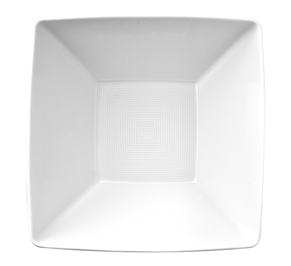 Loft Hvit skål firkantet 21x21 cm fra Thomas