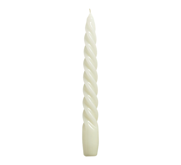 Twist Candle lys grå beige fra HAY