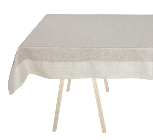 Plain duk 140x310 cm lys grå fra Georg Jensen Damask