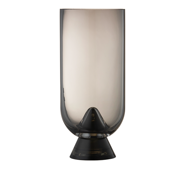 Glacies vase ø7,6 cm H18 cm sort fra AYTM