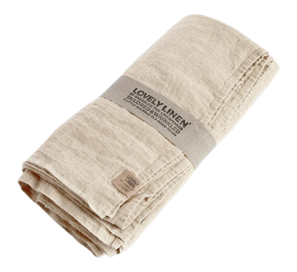 Lovely linduk 145x250cm vanilje fra Lovely Linen