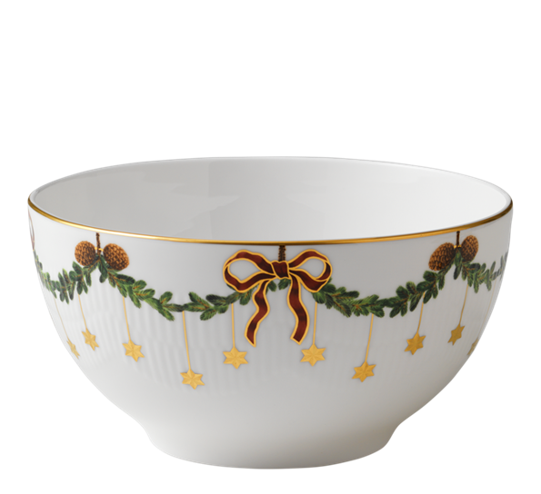 Stjerneriflet Jul skål 180 cl fra Royal Copenhagen
