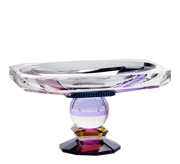 Georgia skål h20 cm blå lilla gul fra Reflections Copenhagen