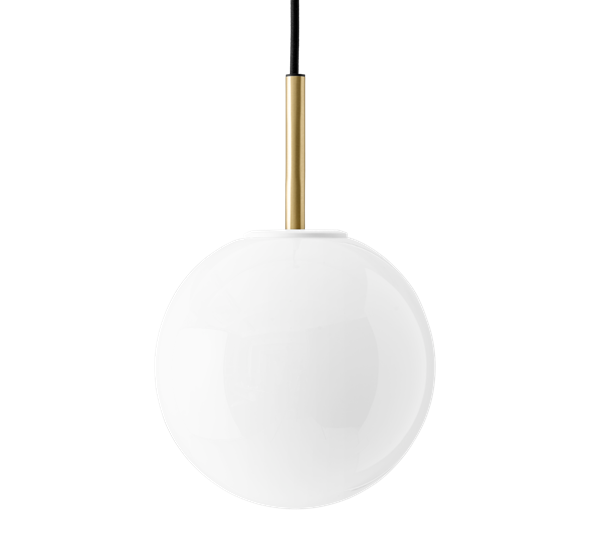 TR BULB pendel messing med blank opalkuppel fra Audo Copenhagen