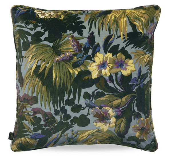 Limerence fløyelspute 60x60 cm indigo