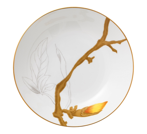 Flora tallerken dyp 21 cm magnolia fra Royal Copenhagen