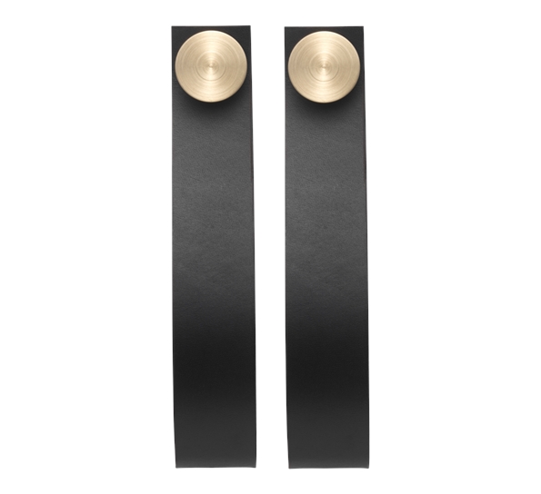 Stropp messing sort 2pk fra By Lassen