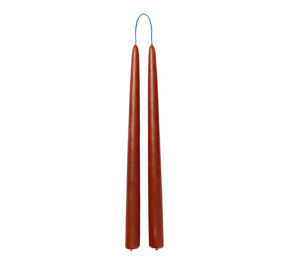 Dipped candles lys 2 pk 30 cm rust fra Ferm Living