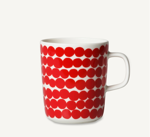 Räsymatto krus 2,5 dl rød fra Marimekko