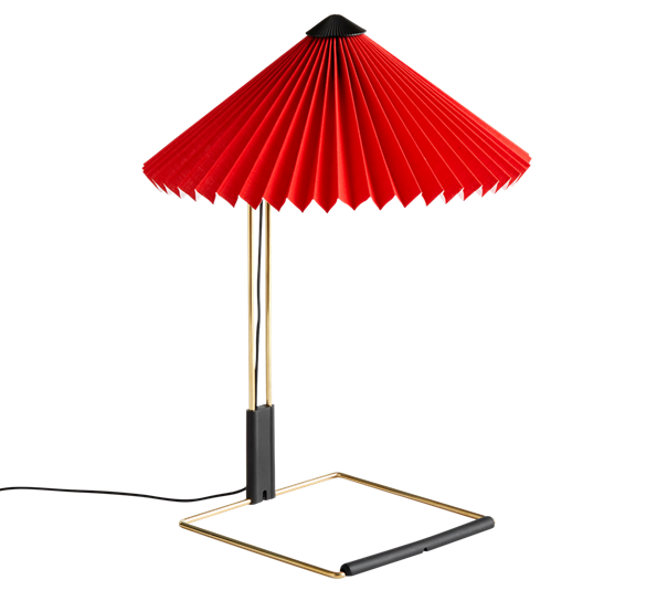 Matin bordlampe 300 klar rød fra HAY
