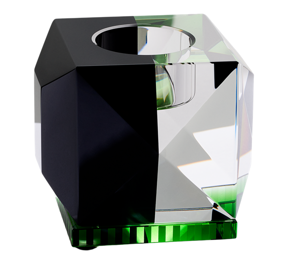 Ophelia telysestake h9 cm sort grønn fra Reflections Copenhagen