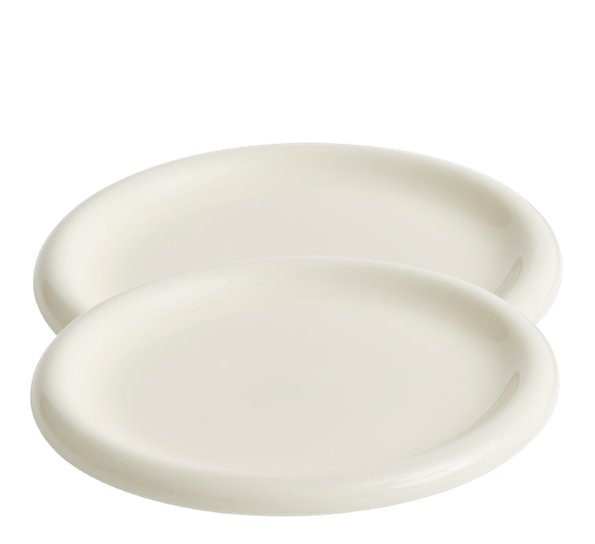 Barro tallerken 2-pk ø24 offwhite fra HAY