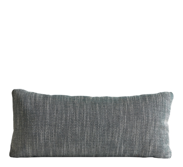 Herringbone pute forest green