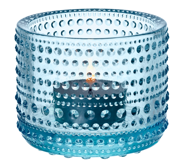 Kastehelmi lys blå lyslykt 64mm fra Iittala