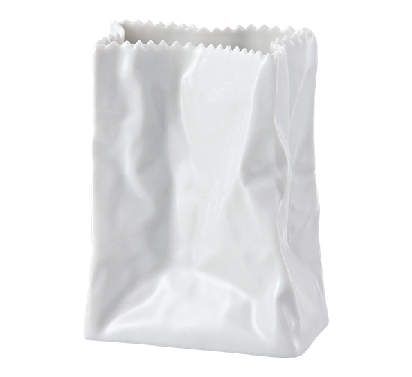 Do Not Litter posevase hvit 10 cm fra Rosenthal