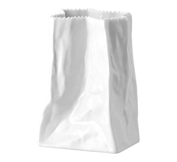 Do Not Litter posevase hvit 14 cm fra Rosenthal