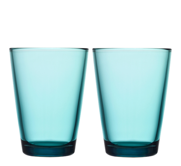 Kartio vannglass 40 cl 2-pk sjøblå fra Iittala