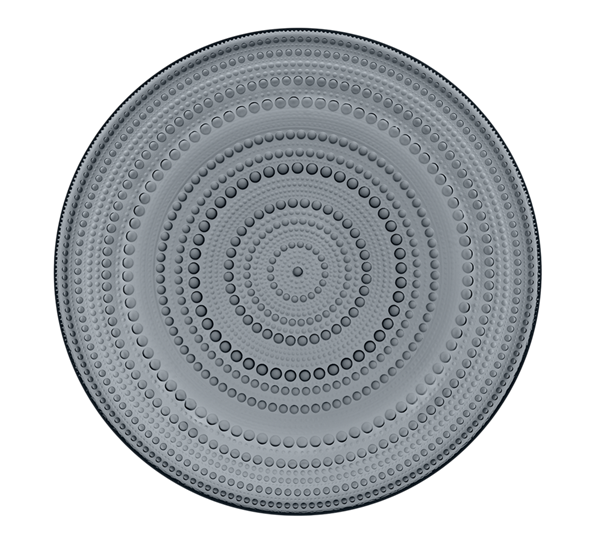 Kastehelmi mørk grå kakafat 31,5 cm fra Iittala