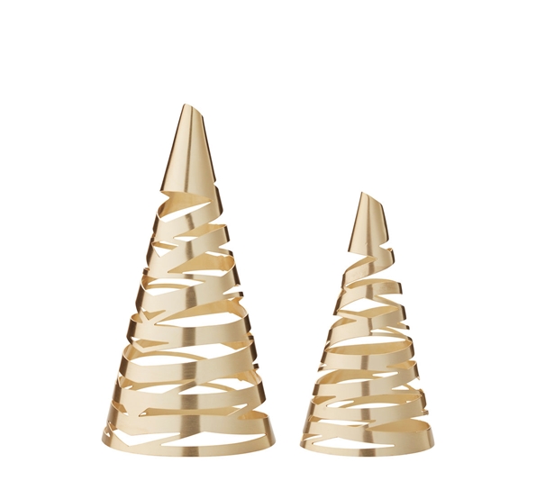 Tangle juletræer brass fra Stelton