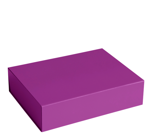 Colour boks 33x26x9 cm lilla fra HAY