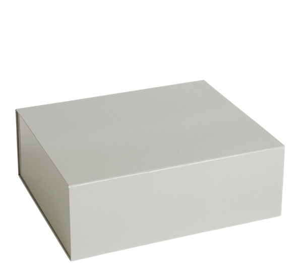 Colour boks 35x30x13 cm lys grå fra HAY