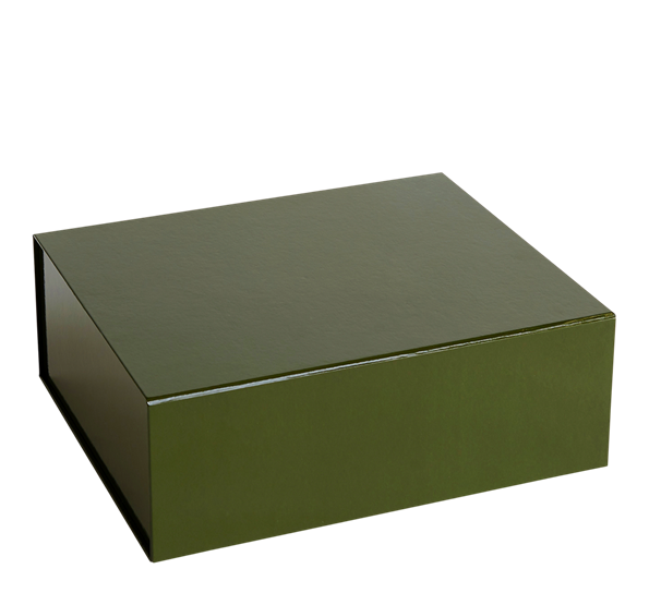 Colour boks 35x30x13 cm oliven fra HAY