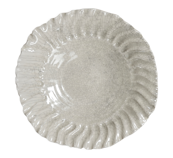 Dashi tallerken dyp 25,5 cm Quartz Craquelé fra Jars Céramistes