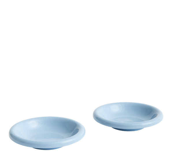 Barro tallerken dyp 2-pk ø20 cm lyseblå fra HAY