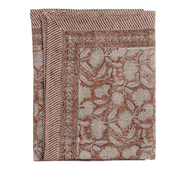 Autumn Leaves linduk spicy red 170x270cm fra Chamois