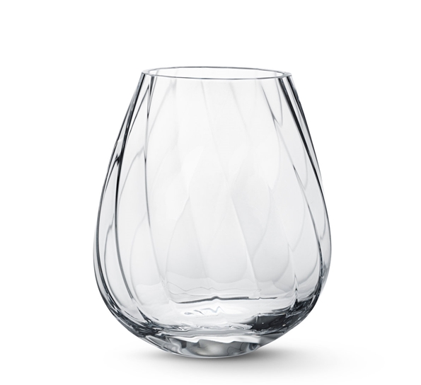 Facet glassvase høy fra Georg Jensen