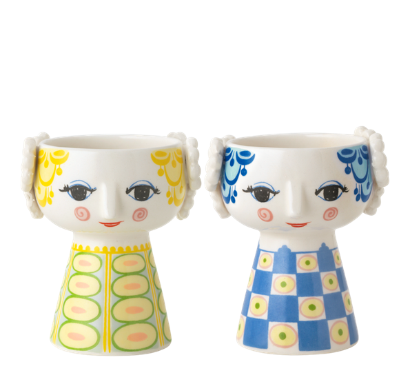 Eva lysestaker 2 pk h9,5 cm fra Bjørn Wiinblad