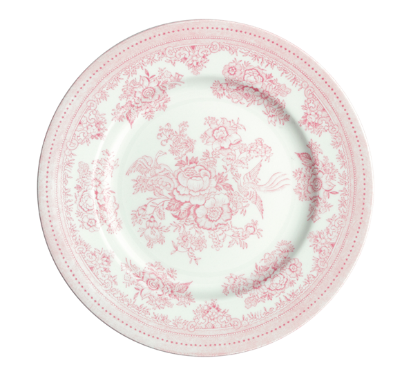 Pink Asiatic Pheasants asjett 17,5 cm fra Burleigh