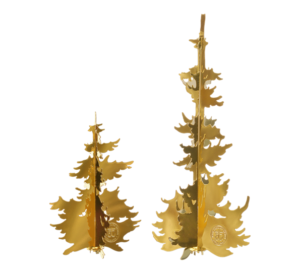 Vinterskog trær gull 2pk fra Jette Frölich