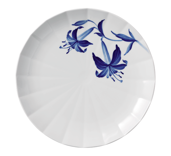 Blomst tallerken flat 27 cm lilje fra Royal Copenhagen