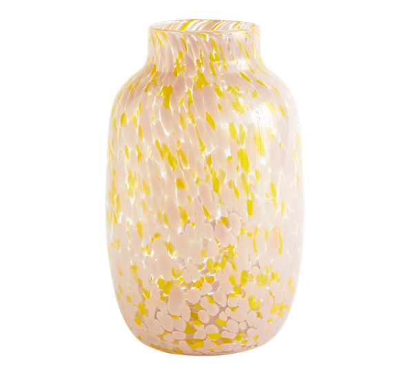 Splash vase 30 cm lyserosa gul fra HAY