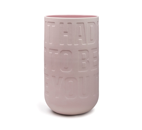 Lovesong vase rosa 30 cm fra Kähler
