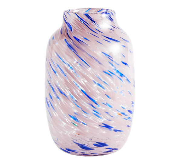 Splash vase 30 cm lyserosa blå fra HAY