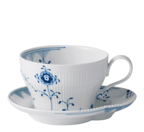 Blue Elements tekopp med skål 26 cl fra Royal Copenhagen