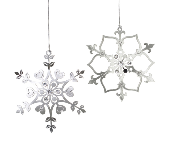 Iskrystaller sølv 2pk fra Jette Frölich