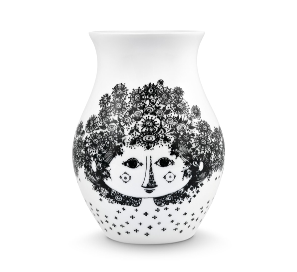 Felicia vase sort fra Bjørn Wiinblad
