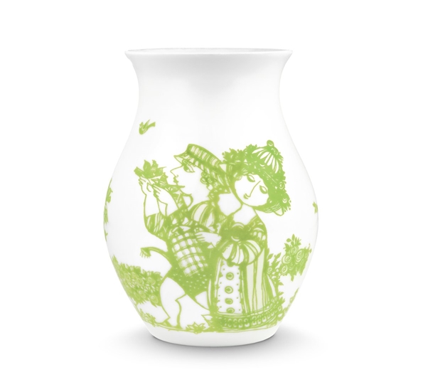 Rosegarden vase grønn fra Bjørn Wiinblad