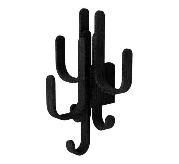 Woody Hook stumtjener 3 i 1 sort beiset eik fra Cooee Design